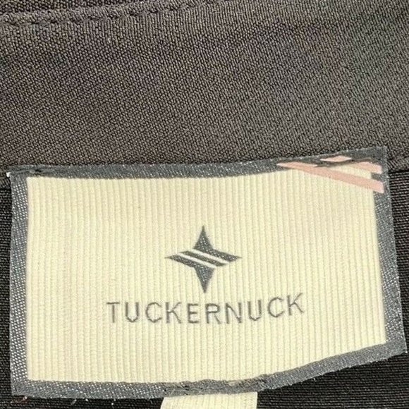 Tuckernuck Women's Black Stretch Crepe Royal Shirt Dress Mini Half Sleeve sz XXL - Picture 4 of 7